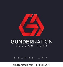GN Logo. Letter design vector, Creative unique elegant geometric minimal fashion brand black and white color GN NG G N initial based letter icon logo. letter GN logo