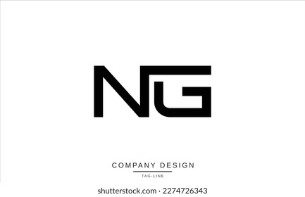 GN, NG, Abstract Letters Logo Monogram