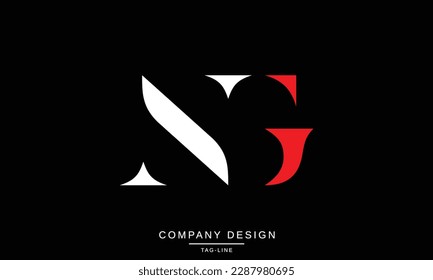 GN, NG, Abstract Letters Logo Monogram