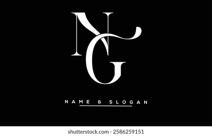 GN, NG Abstract Letters Logo Monogram