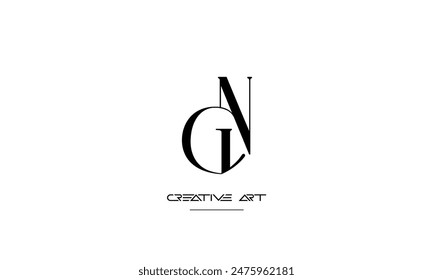 GN, NG, G, N abstract letters logo monogram
