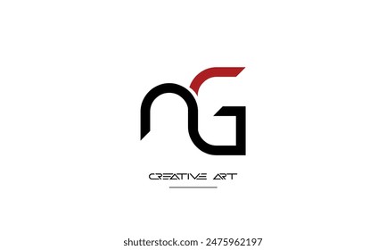 GN, NG, G, N abstract letters logo monogram