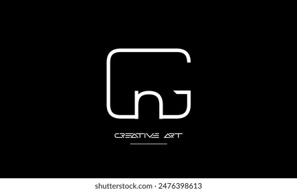 GN, NG, G, N abstract letters logo monogram