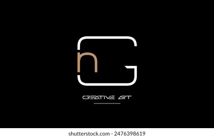 GN, NG, G, N abstract letters logo monogram