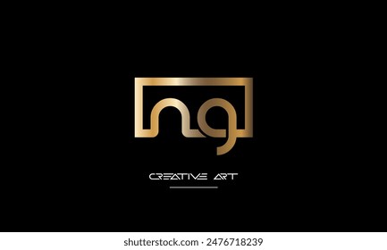 GN, NG, G, N abstract letters logo monogram