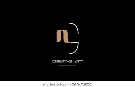 GN, NG, G, N abstract letters logo monogram