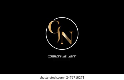 GN, NG, G, N letras abstractas logo monograma