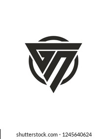 GN NG Triangle Vector Monogram and Logo Design