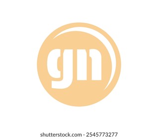 GN sport emblem or team logotype. Ball logo with a combination of Initial letter G and N for balls shop, sports company, training, club badge. Vector illustration.