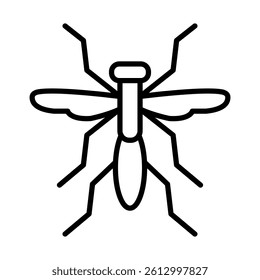 Gnat Vector Line Icon Design