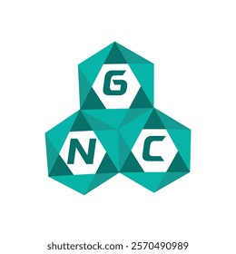 GNC creative minimalist letter logo. GNC unique vector initials alphabet letter logo design

