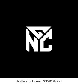 Diseño vectorial del logotipo de la letra GNC, logotipo sencillo y moderno de GNC. Diseño de alfabetos lujosos GNC  