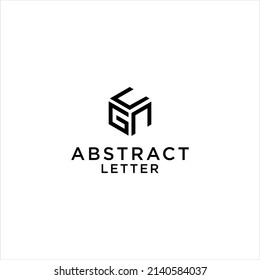 Diseño del logotipo GNC, logotipo del vector GCN geométrico 