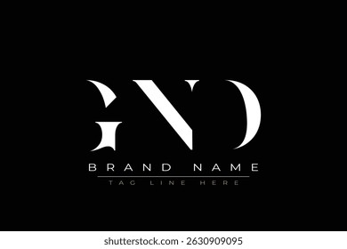 GND abstract letter logo design. This logo is designed by three abstract letters.