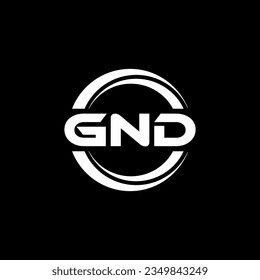 GND Logo Design, Inspiration for a Unique Identity. Modern Elegance and Creative Design. Watermark Your Success with the Striking this Logo.