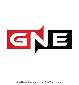 GNE Monogram Initial Letters Logo
