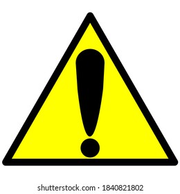 Gneric Caution Symbol 
in the chemistry lab this sign is a comprehensive warning. Because it is general in nature this symbol is also used for anything as a general warning.
