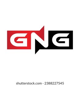 GNG Monogram Initial Letters Logo