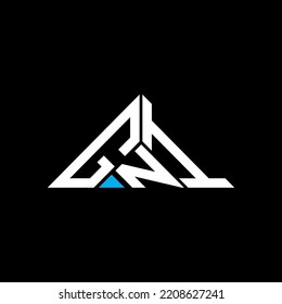 GNI letter logo creative design with vector graphic, GNI simple and modern logo in triangle shape.
