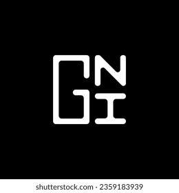 GNI letter logo vector design, GNI simple and modern logo. GNI luxurious alphabet design  