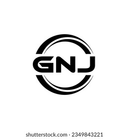 GNJ Logo Design, Inspiration for a Unique Identity. Modern Elegance and Creative Design. Watermark Your Success with the Striking this Logo.
