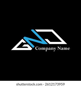 GNJ logo design, GNJ simple and modern logo. GNJ luxurious alphabet design  