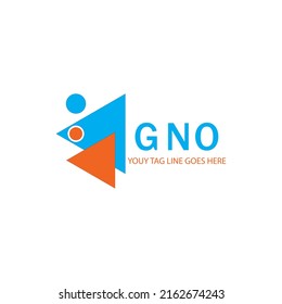 GNO letter logo creative design with vector graphic