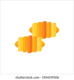 Gnocchi Flat Icon Logo Illustration Vector Isolated. Italian Food, Pasta, and Restaurant Icon-Set. Suitable for Web Design, Logo, App, and Upscale Your Business.