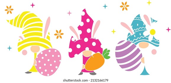 Gnome with Easter Eggs and Carrot