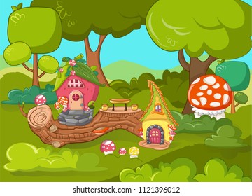 Gnome garden concept banner. Cartoon illustration of gnome garden vector concept banner for web design