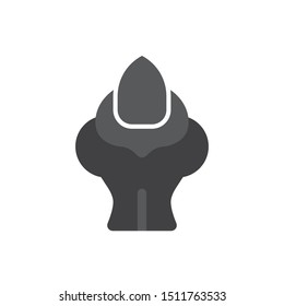 Gnome icon. flat simple pictogram. vector illustration