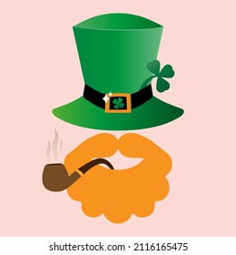 Gnome Isolated Icon. Happy St Patrick's Day Vector.