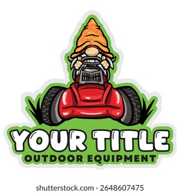 Logotipo de paisagismo Gnome Lawn Care