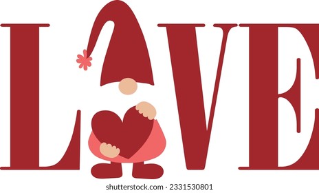 Gnome Love - Valentines Day Design