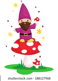 Gnome and Mushroom