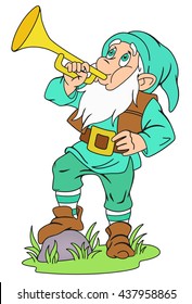 Gnome with signal horn