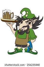 gnome waiter cartoon