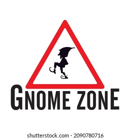 Gnome Zone Sing, black gnome vector for everything 