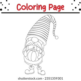 gnomes coloring page for kids