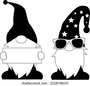 Gnomes with empty board in hand