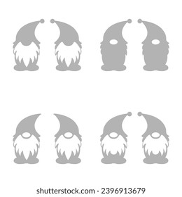 Gnomes icon on a white background, vector illustration