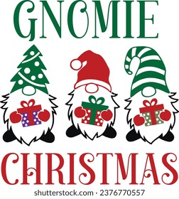 Gnomie Christmas T shirt design