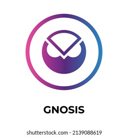 Gnosis Cryptowährung Token Symbol. Symbol für GNO-Token. Kryptowährungs-Vektorsymbol. Flache Vektorgrafik - Vektorgrafik