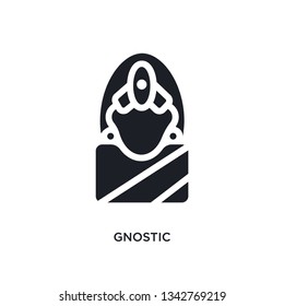 gnostic isolated icon. simple element illustration from india concept icons. gnostic editable logo sign symbol design on white background. can be use for web and mobile
