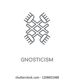 Gnosticism linear icon. Gnosticism concept stroke symbol design. Thin graphic elements vector illustration, outline pattern on a white background, eps 10.