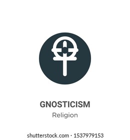 Gnosticism vector icon on white background. Flat vector gnosticism icon symbol sign from modern religion collection for mobile concept and web apps design.