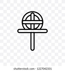 Gnosticism vector linear icon isolated on transparent background, Gnosticism transparency concept can be used for web and mobile