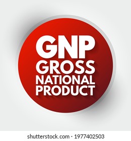 GNP Gross National Product - total market value of the final goods and services produced by a nation's economy during a specific period of time, acronym text concept background