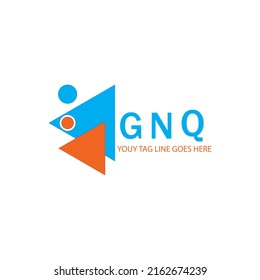 GNQ letter logo creative design with vector graphic