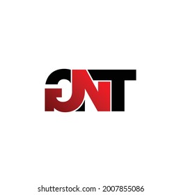 GNT letter monogram logo design vector